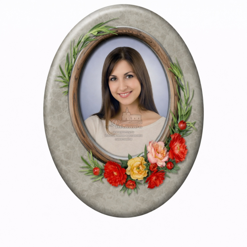 Портрет на памятник из фарфора №5