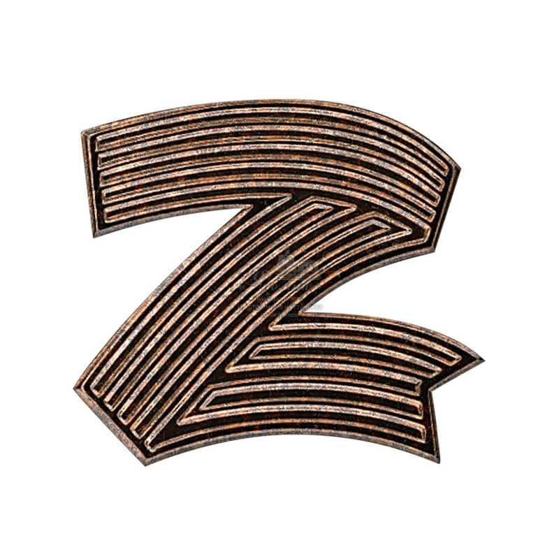 Стеклянный декор «Z-символ» для памятника