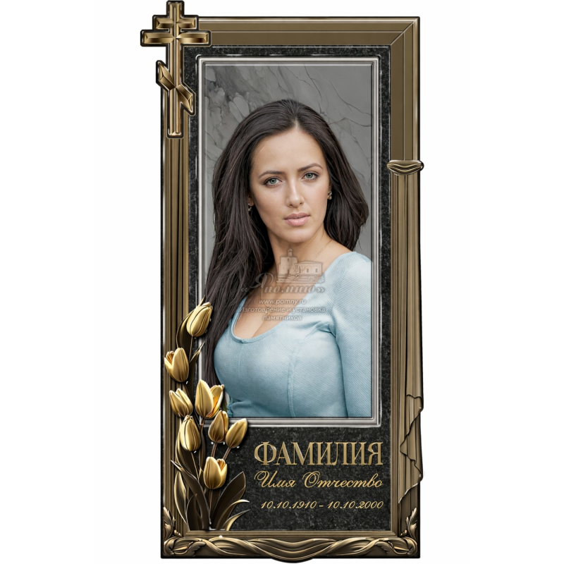 Портрет на памятник из керамогранита №8