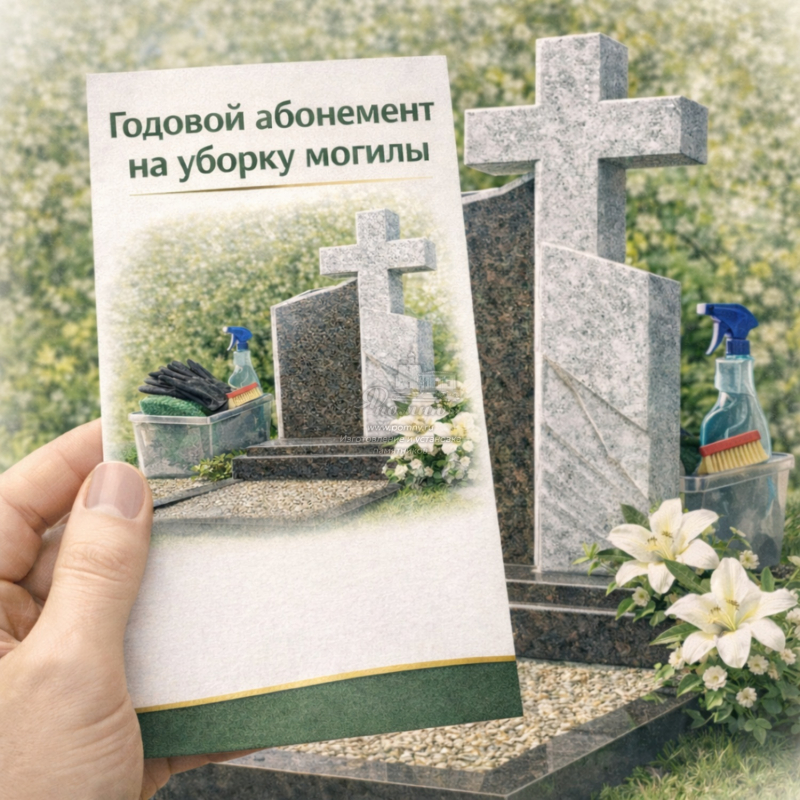 Годовой абонемент на уборку на могиле
