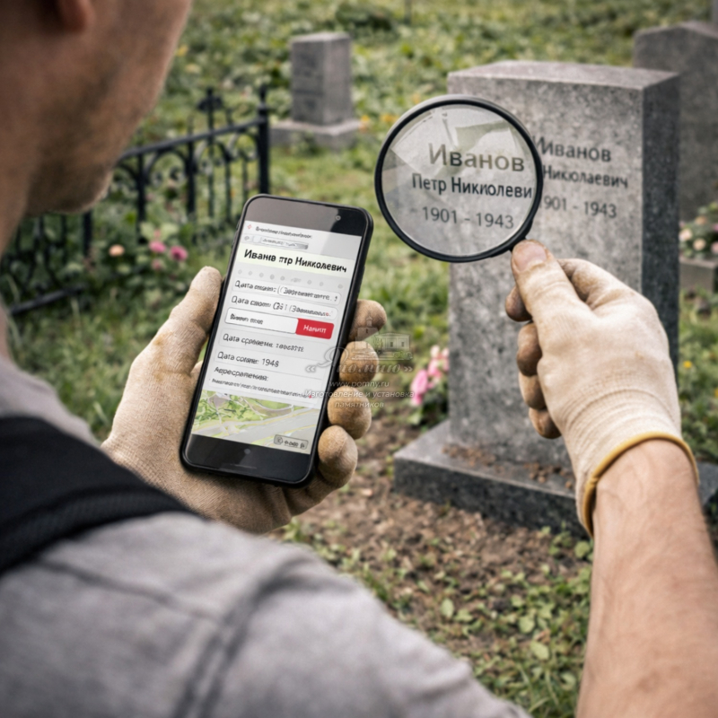 Поиск захоронения
